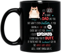 Personalized Cat Dad Coffee Mug - Up to 3 Cats - Father's Day Gift Idea for Cat Lovers - It's Great To Have A Dad Like You