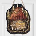 Personalized Bear Couple Wooden Sign - Gift Idea For Couple/Wife/Husband/Him/Her - An Old Bear Lives Here With His Honey