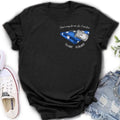 Personalized Memorial Shirt/Hoodie - Memorial Gift Idea For Family Member/Father's Day/Veteran's Day - Don't Weep For Me, For I Am Free