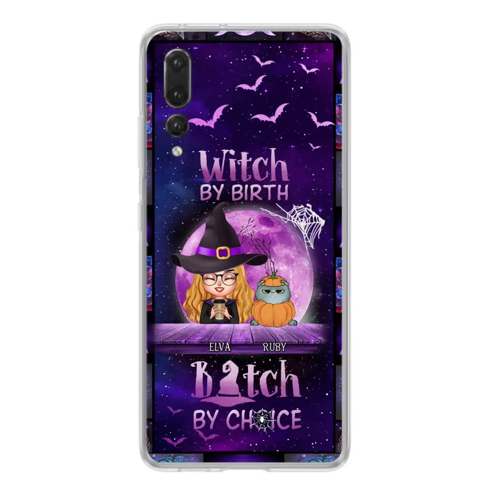 Personalized Witch Phone Case - Gift Idea For Witch/ Dog/Cat Lover - Up to 4 Pets - Witch By Birth - Case For Xiaomi/Oppo/Huawei