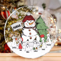 Personalized Grandma Acrylic Ornament - Up to 6 Kids - Christmas Gift Idea For Grandma/Mom