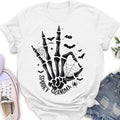 Personalized Spooky Skeleton T-shirt/Long Sleeve/Sweatshirt/Hoodie - Holliday Gift Idea For Grandma/Mother - Up to 10 Kids