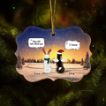 Personalized Memorial Pet Wooden Ornament - Christmas Gift Idea - Up to 4 Pets - They Still Talk About You
