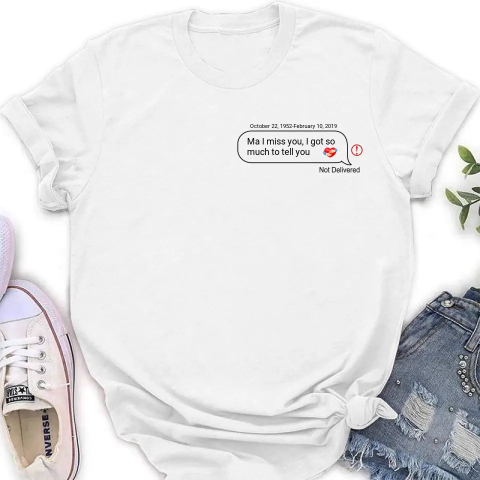 Personalized Memorial Chat Box Shirt/Hoodie - Memorial Gift Idea