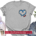 Personalized Memorial Dog Embroidered T-shirt/Sweater/Hoodie - Once By My Side Forever In My Heart