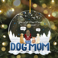 Personalized Dog Dad/Dog Mom Acrylic Ornament - Christmas/Memorial Gift For Dog Lover - Up to 3 Pets - You Left Paw Prints On My Heart