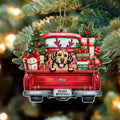 Personalized Pet Car Acrylic Ornament - Christmas Gift Idea For Dog Cat Lovers - Up to 4 Pets - Merry Woofmas