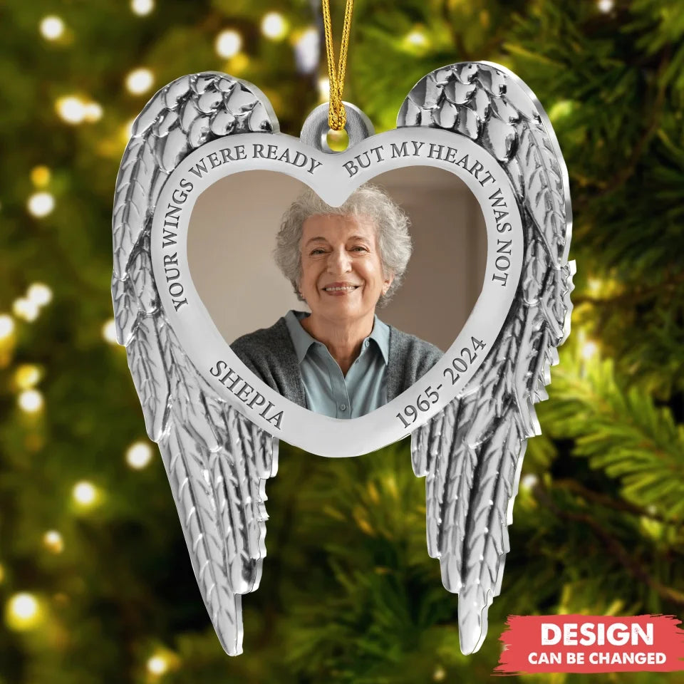 Personalized Memorial Aluminum Ornament - Christmas Gift Idea For Family Member - Upload Photo - Always Loved Never Forgotten