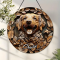 Custom Personalized Dog Metal Sign - Gift Idea For Dog Owner