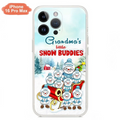 Custom Personalized Grandma Phone Case - Christmas Gift Idea For Grandma - Upto 8 Grandkids - Case For iPhone/ Samsung - Grandma's Little Snow Buddies