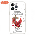 Personalized Memorial Cardinal Phone Case - Memorial Gift Idea For Family - A Big Piece Of My Heart Lives In Heaven - Case For iPhone/Samsung