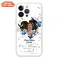 Custom Personalized Memorial Butterfly Heart Phone Case - Memorial Gift Idea For Family - Case For iPhone/Samsung - Your Wings Were Ready But My Heart Was Not