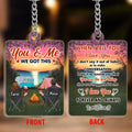 Personalized Camping Couple Acrylic Keychain - Up to 3 Dogs/Cats - Anniversary Gift Idea for Couple/Camping Lovers - When I Tell You I Love You