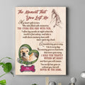 Personalized Memorial Pet Collar Canvas - Upload Photo - Memorial Gift Idea For Dog/Cat/Pet Lover - The Moment That You Left Me