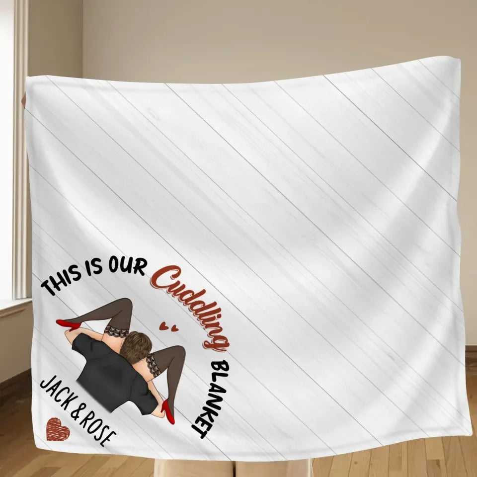 Personalized Couple Fleece Throw Blanket/Quilt - I Licked It So...It's Mine - Christmas Gift Idea For Couple