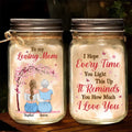 Personalized Mom & Daughter Mason Jar Light - Gift Idea For Mother/ Daughter