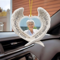 Personalized Memorial Acrylic Ornament - Upload Photo - Your Wings Were Ready But My Heart Was Not - Memorial Gift Idea For Christmas