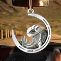 Personalized Cowgirl Aluminum Ornament - Gift Idea For Cowgirl/Girlfriend - Custom Name
