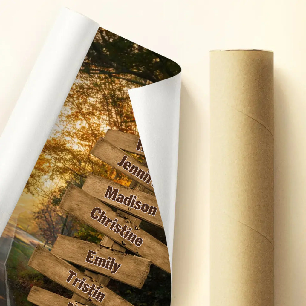 Personalized Grandma & Grandkids Poster - Mother's Day Gift Idea For Grandma/Grandkid - My Greatest Blessings Call Me Grandma