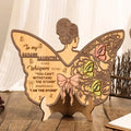 Personalized Daughter 3 Layered Wooden Art - Inspirational Gift for Daughter - Butterfly Design