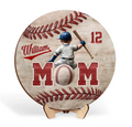 Personalized Baseball Mom Wooden Art - Mother's Day Gift For Mom
