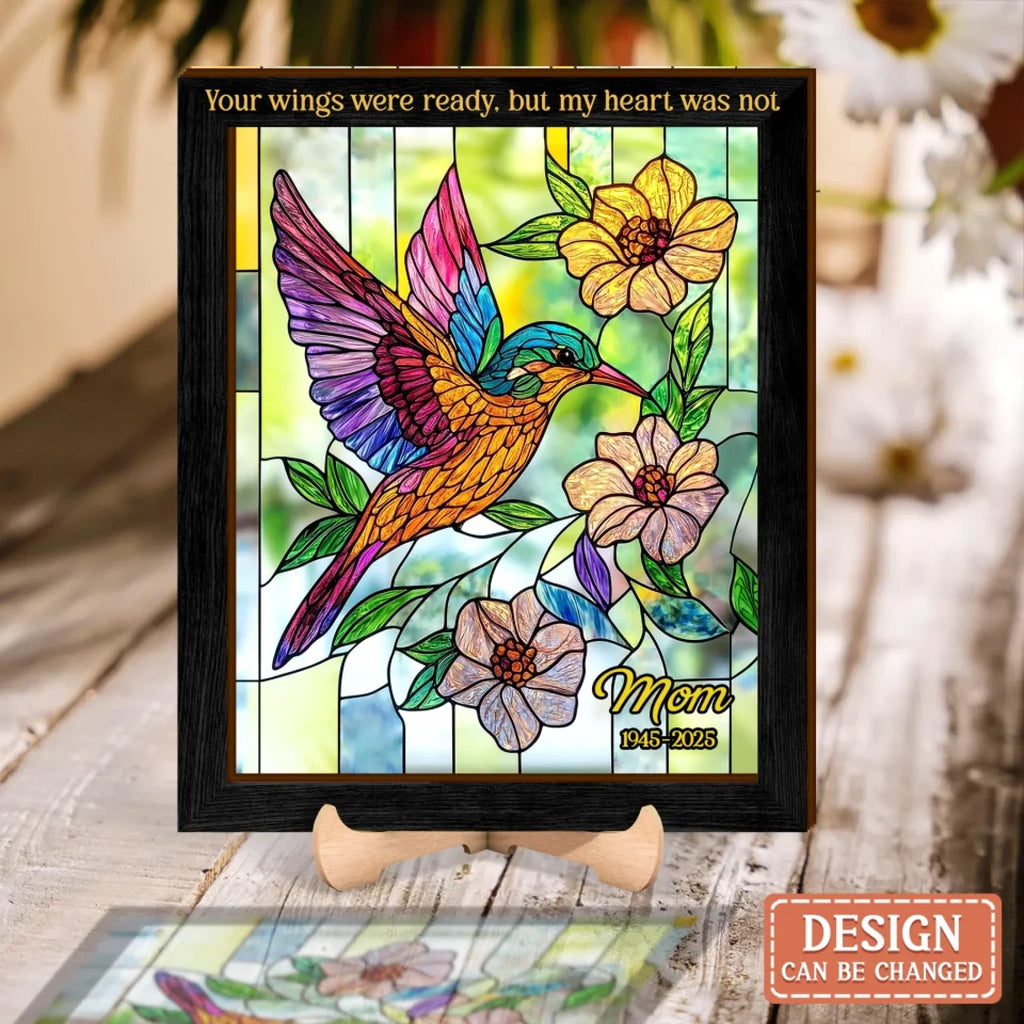 Personalized Memorial Suncatcher - Memorial Gift Idea For Family -Always On My Mind Forever In My Heart