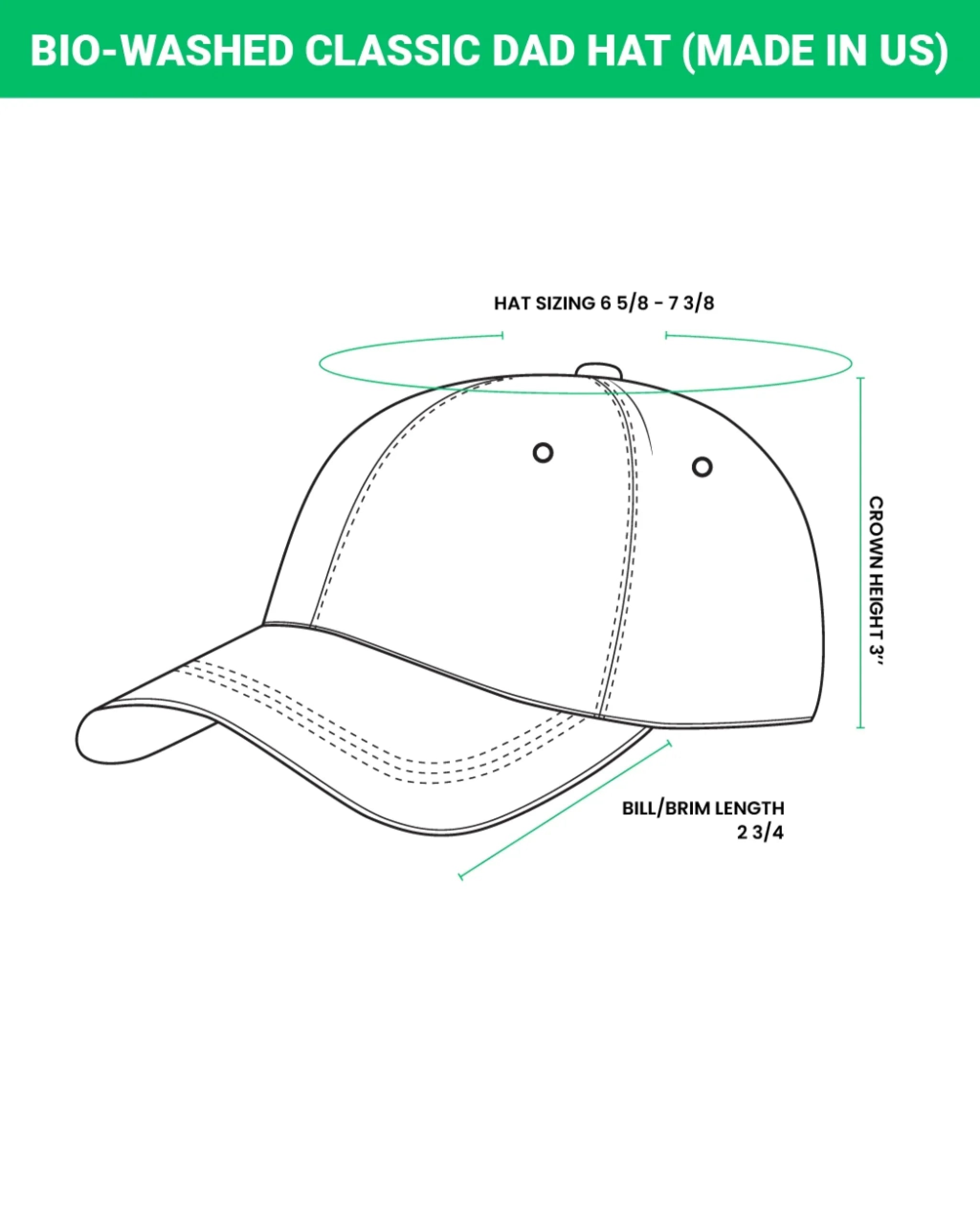 Personalized Best Buckin Dad Leather Patch Bio-Washed Classic Hat - Gift Idea For Father's Day/Hunting Lover