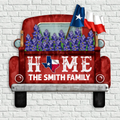 Custom Personalized Home Metal Sign - Gift Idea For Family