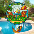 Personalized Welcome To Oasis Acrylic Suncatcher - Summer Gift Idea