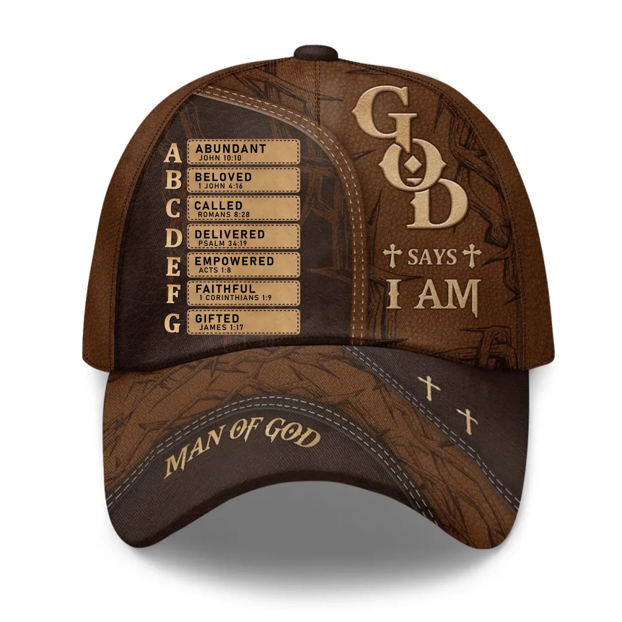Man Of God - Personalized Classic Cap - A Perfect Christian Gift Idea