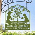 Personalized Grandma Garden Metal Sign - Gift Idea For Grandma/Mom - Making Memories