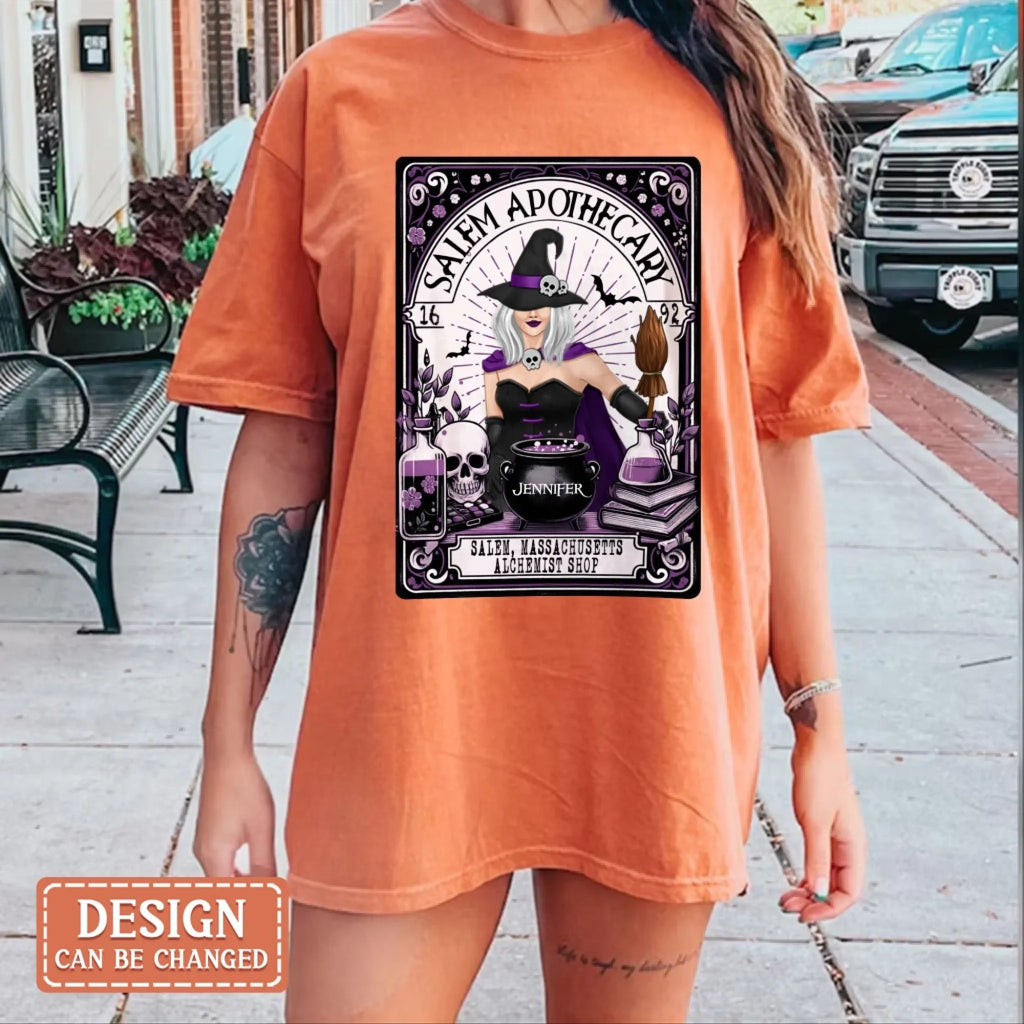Custom Personalized Salem Apothecary AOP T-shirt - Gift Idea For Witch Lover