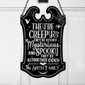 Personalized Spooky Family Metal Sign - Gift Idea For Family - They're Creepy They're Kooky Mysterious And Spooky They're Altogether Ooky