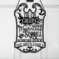 Personalized Spooky Family Metal Sign - Gift Idea For Family - They're Creepy They're Kooky Mysterious