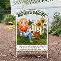 Personalized Garden Metal Sign - Gift Idea For Garden Lover - And Into The Garden I Go To Lose My Mind And Find My Soul