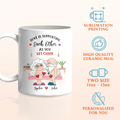 Personalized Funny Old Couple Coffee Mug - Gift Idea For Couple - Love Is Supporting Each Other As You Get Older