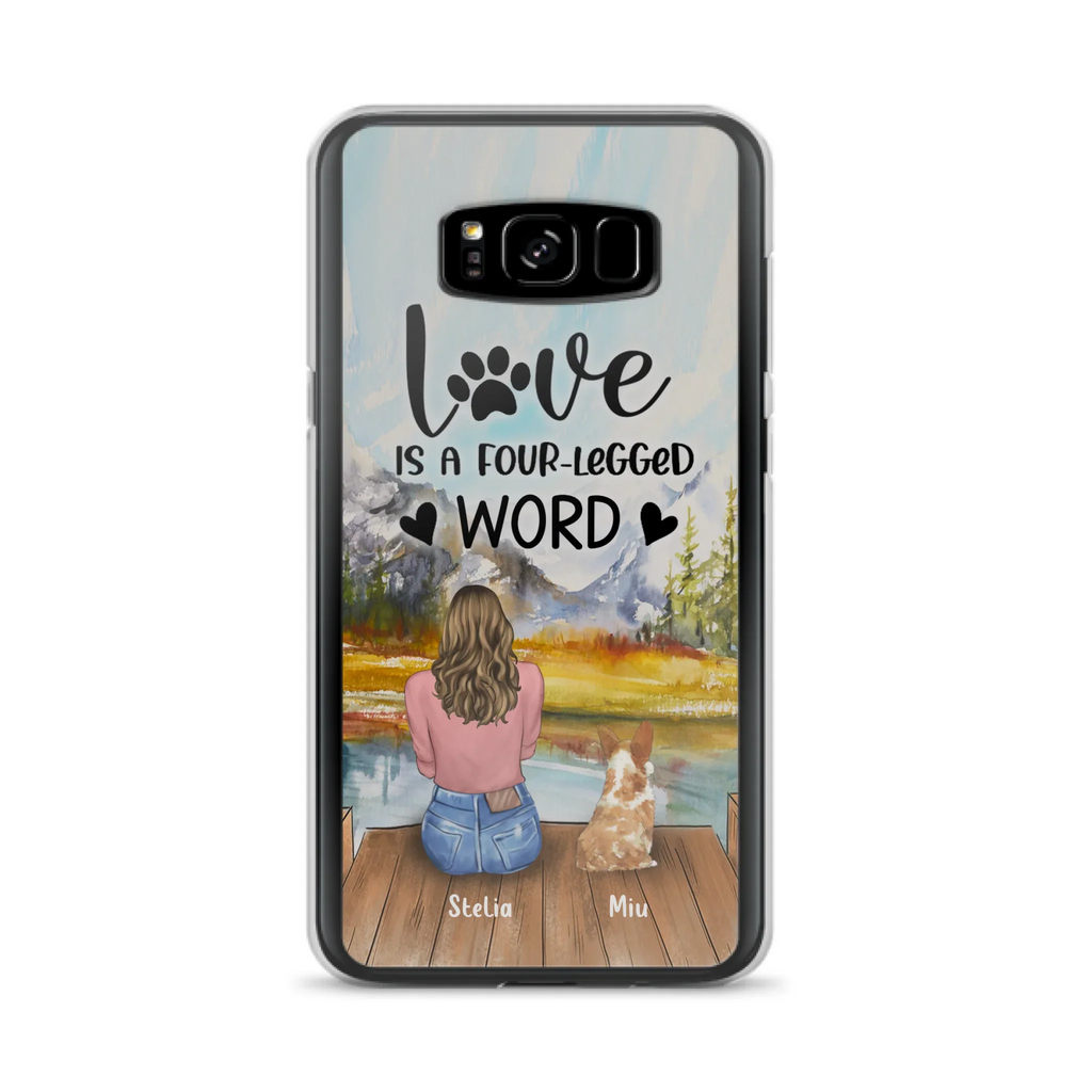 Custom Personalized Pet Mom/Pet Dad Phone Case - Gift for Dog Lovers/Cat Lovers - Up to 4 Pets - Life is better with fur babies