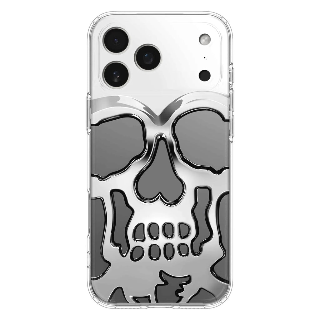 Custom Personalized Veteran Skull Metalic Phone Case - Gift Idea For Veteran - Case For iPhone/ Samsung
