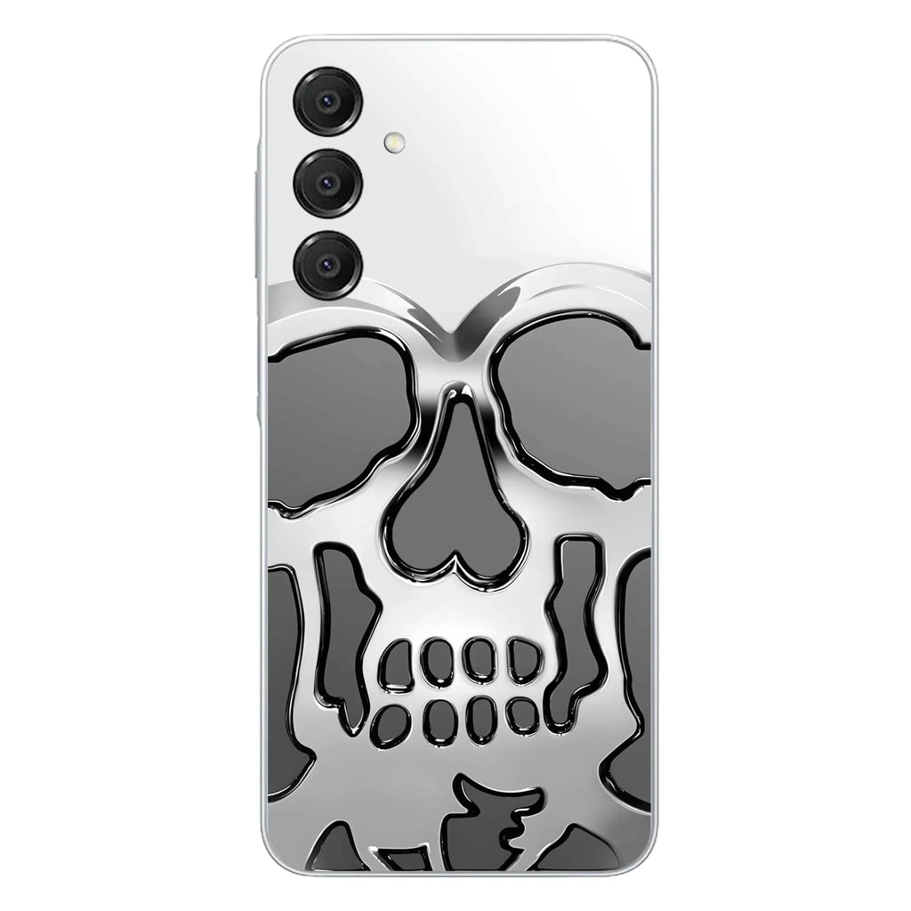 Custom Personalized Veteran Skull Metalic Phone Case - Gift Idea For Veteran - Case For iPhone/ Samsung