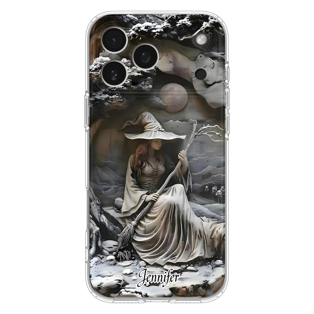 Custom Personalized Witch Phone Case - Halloween/ Birthday Gift Idea For Yourself, Witch Lovers - Case For iPhone/ Samsung