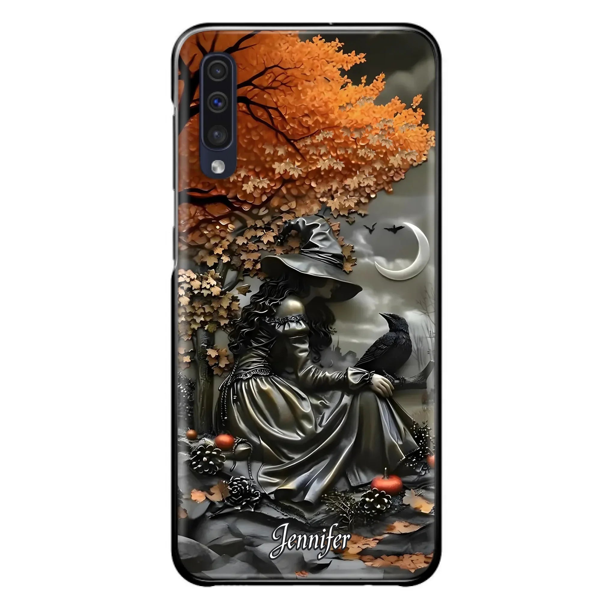 Custom Personalized Witch Phone Case - Halloween/ Birthday Gift Idea For Yourself, Women, Witch Lovers - Case For iPhone/ Samsung