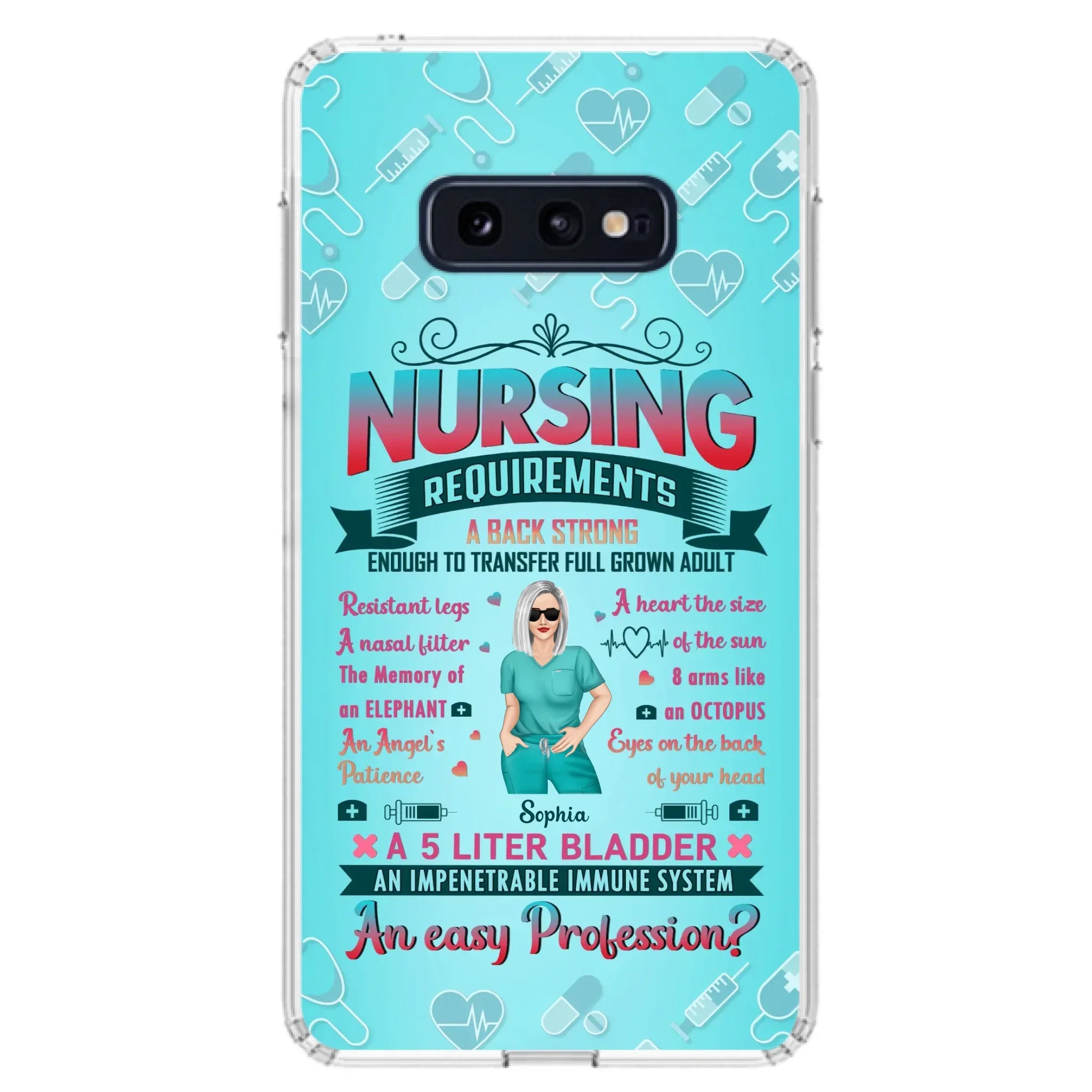 Custom Personalized Nurse Phone Case For iPhone/ Samsung - Nurse/ Birthday Gift Idea - Nursing Requirements