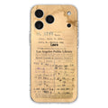 Custom Personalized Library Card Vintage Phone Case - Gift Idea For Reading Lover - Case For iPhone/ Samsung