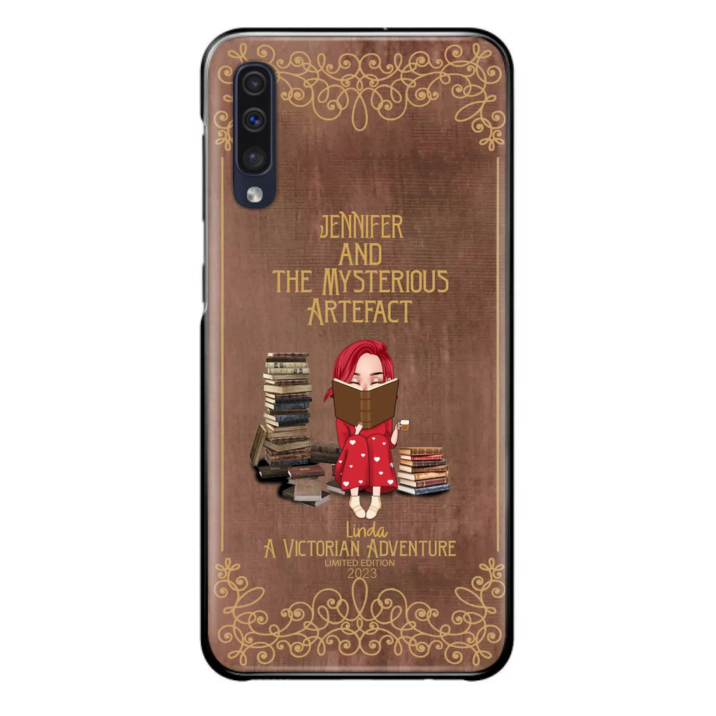 Custom Personalized Reading Girl Phone Case - Gift Idea For Reading Lovers - Mysterious Artefact - Cases For iPhone/Samsung