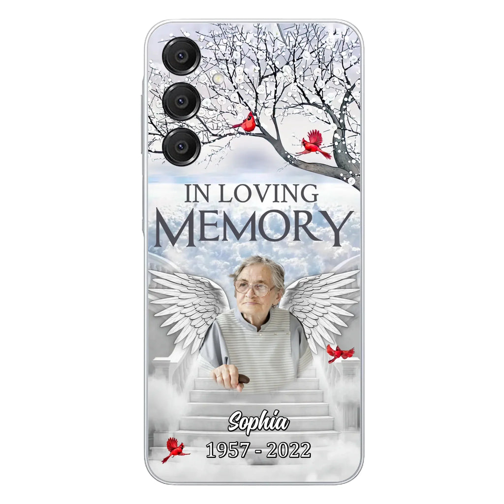 Custom Personalized Memorial Phone Case - Upload Photo - Memorial Gift Idea For Family - In Loving Memory - Case For iPhone & Samsung