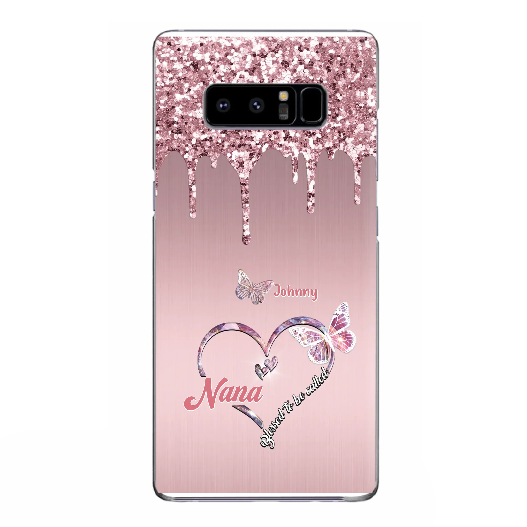 Custom Personalized Grandma Phone Case - Upto 10 Kids - Gift Idea For Mom/ Grandma/ Mother's Day - Case for iPhone/Samsung - Blessed To Be Called Nana