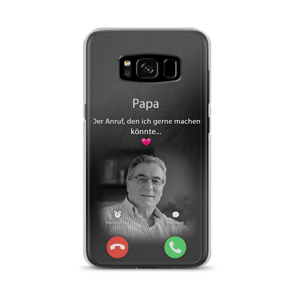 Personalisierte Handyhülle - Foto hochladen - Gedenkgeschenk für Mama/ Papa - Der Anruf, den ich gerne machen könnte - Handyhülle für iPhone/Samsung