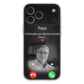 Funda personalizada para teléfono conmemorativo de papa - Cargar foto - Idea de regalo conmemorativo para mamá/papá - La llamada que desearía poder hacer - Funda para iPhone/ Samsung