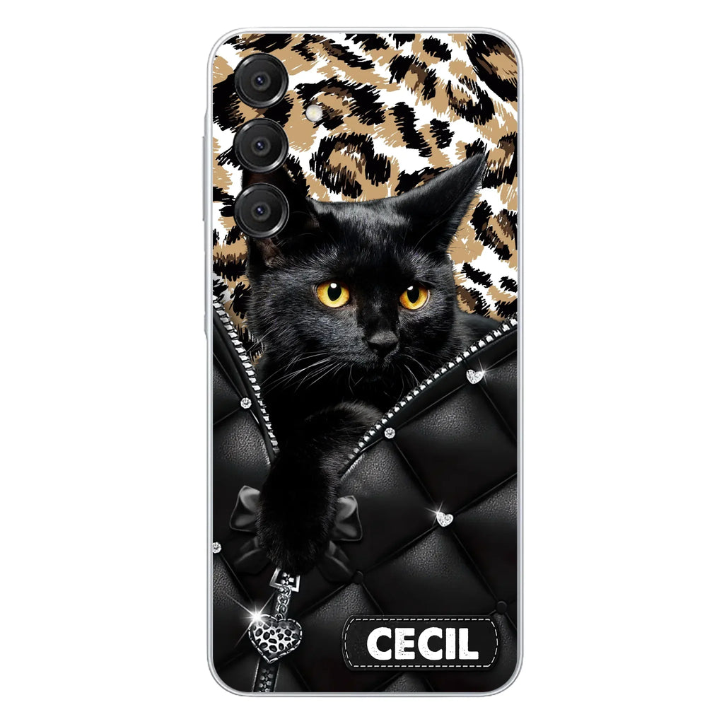Custom Personalized Cat Phone Case For iPhone/Samsung - Upload Photo - Gift Idea For Cat Lovers