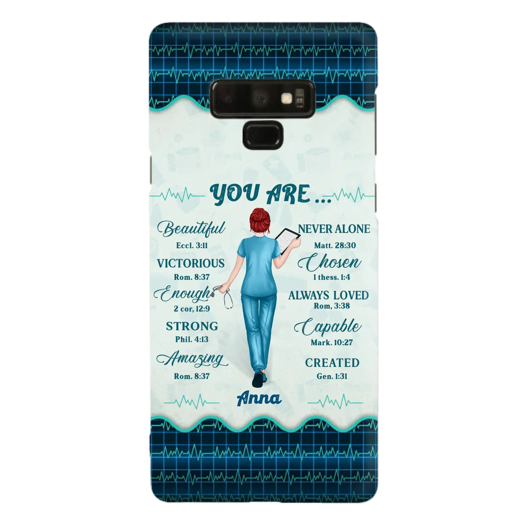 Custom Personalized Nurse Phone Case - Gift Idea For Nurse/ Birthday/ Friend - You Are Beautiful - Cases For iPhone/Samsung